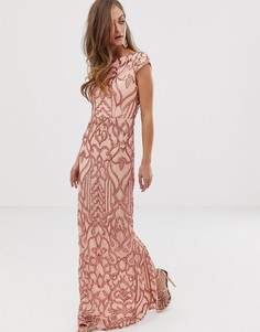 Платье макси с пайетками Bariano - Розовый