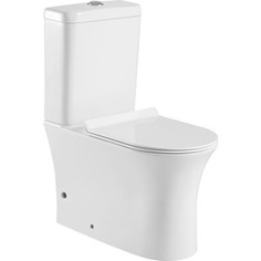 Унитаз с бачком Aquanet Roll-C с тонким сиденьем микролифт (CL-12249B, CL-12249B-1)