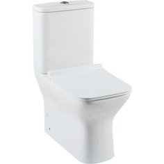 Унитаз с бачком Aquanet Cube-C с тонким сиденьем микролифт (CL-12248B, CL-12248B-1)