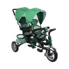 Велосипед трехколесный Capella для двойни Twin Trike (Twin Trike 360 Green)