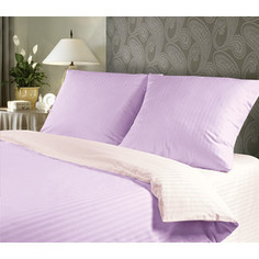Комплект постельного белья Verossa Stripe евро, сатин, Sunset (711220)