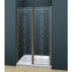 Душевая дверь Cezares Royal Palace A-B-12 100 Punto, бронза (Royal Palace-A-60/40-CP-Br, Royal Palace-A-WLM-Br)