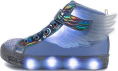 Кеды высокие для девочек Skechers Shuffle Brights-Sparkle Wings, размер 34.5