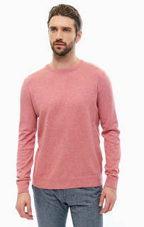 Хлопковый джемпер с круглым вырезом TOM Tailor