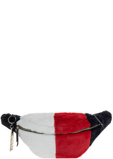 Трехцветная поясная сумка с одним отделом на молнии Tommy Hilfiger