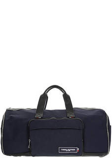 Синяя дорожная сумка из текстиля Tommy Hilfiger