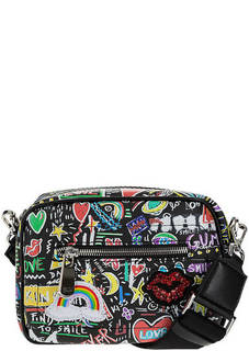 Маленькая разноцветная сумка с широким плечевым ремнем GUM Gianni Chiarini Design