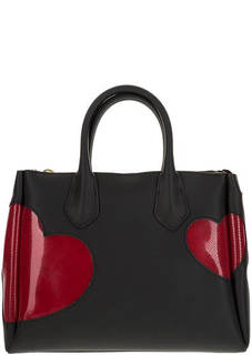 Черная сумка с одним отделом на молнии GUM Gianni Chiarini Design