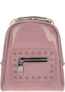 Маленький розовый рюкзак с выделкой под рептилию GUM Gianni Chiarini Design