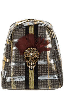 Маленький городской рюкзак с отделкой камнями GUM Gianni Chiarini Design