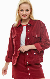 Вельветовая куртка с вышивкой на спине Crest Tommy Jeans