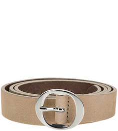 Ремень из нубука бежевого цвета Marc Opolo