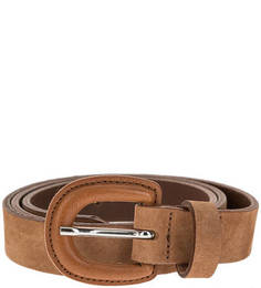 Ремень из нубука коричневого цвета Marc Opolo