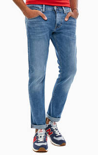 Прямые синие джинсы с низкой посадкой Denton Tommy Hilfiger