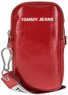 Маленькая лаковая сумка красного цвета Tommy Jeans