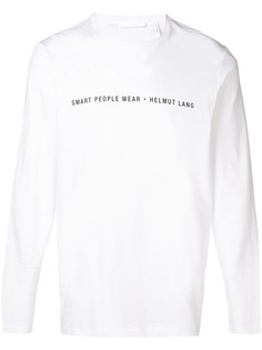 Helmut Lang футболка с принтом логотипа