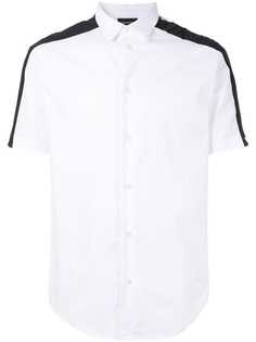 Emporio Armani рубашка с полосками и логотипом