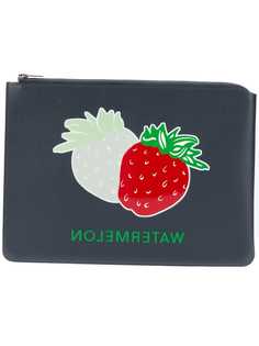 Acne Studios Malachite L Stickers clutch