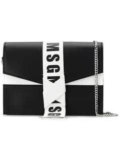 MSGM сумка через плечо с логотипом на ремне