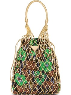 Prada fabric mesh bag