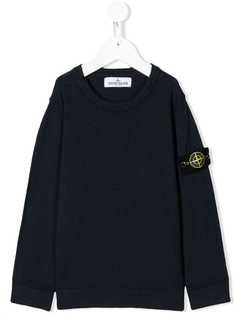 Stone Island Junior logo patch jumper