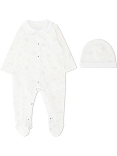 Roberto Cavalli Junior logo star print bodysuit