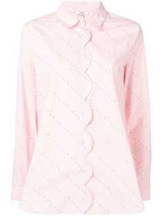 Ganni рубашка с цветочной вышивкой