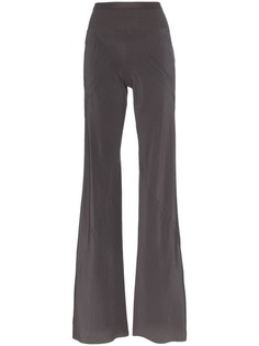 Rick Owens брюки клеш с завышенной талией