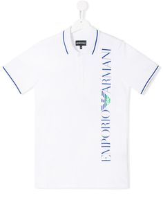 Emporio Armani Kids рубашка-поло с логотипом