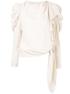 Bianca Spender блузка Finale со сборками