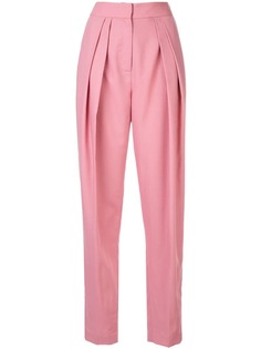 Bianca Spender суженные книзу брюки со складками