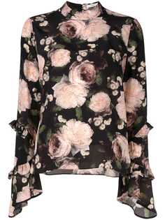 Erdem блузка с изображением роз