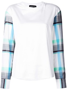 Sportmax блузка с контрастными рукавами