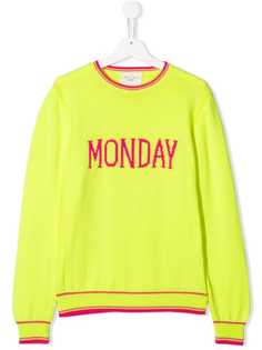 Alberta Ferretti Kids свитер с принтом Monday