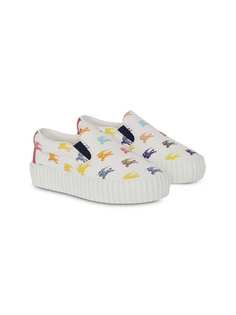 Burberry Kids EKD Leather Slip-on Sneakers