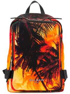 Balmain palm tree printed backpack