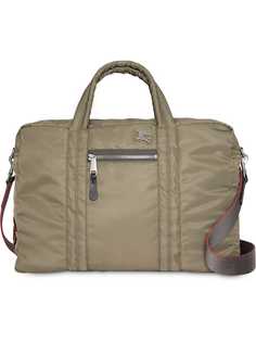 Burberry EKD Aviator Nylon and Leather Briefcase