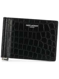 Saint Laurent кошелек с отделением для карт с логотипом