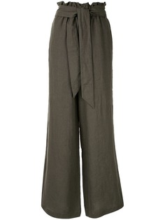 Asceno belted wide leg trousers