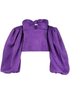 Attico блузка с открытыми плечами и объемными рукавами