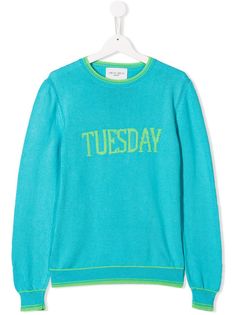 Alberta Ferretti Kids свитер с узором Tuesday