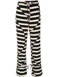 Stine Goya striped drawstring trousers
