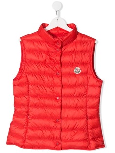 Moncler Kids дутый жилет на кнопках