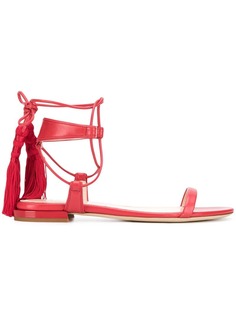 Lanvin tasseled flat sandals