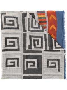 Monica Sarti meander design woven scarf