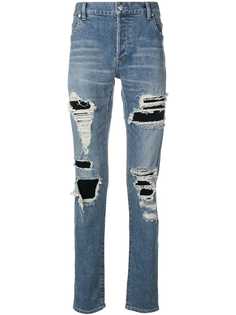 Balmain джинсы с эффектом потертости
