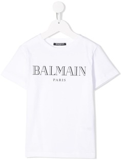 Balmain Kids футболка с логотипом