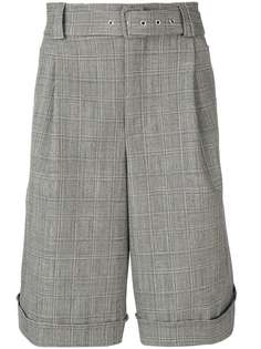 Maison Flaneur belted checked shorts
