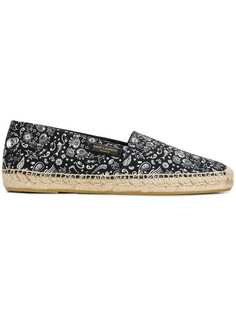 Saint Laurent flat printed espadrilles