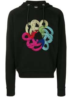 Just Cavalli embroidered hoodie